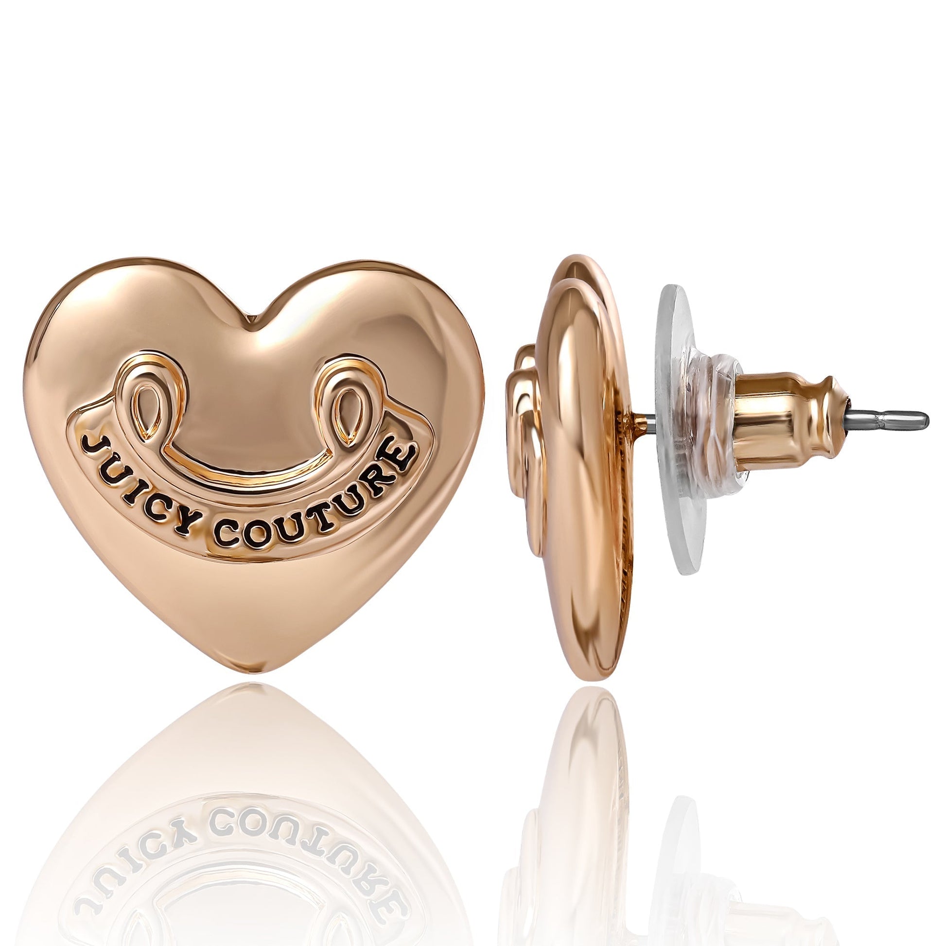 Heart Stud Earrings - Goldtone - Juicy Couture