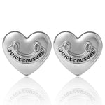 Heart Stud Earrings - Silvertone - Juicy Couture