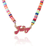 Kids Confetti Beaded Necklace - Goldtone - Juicy Couture