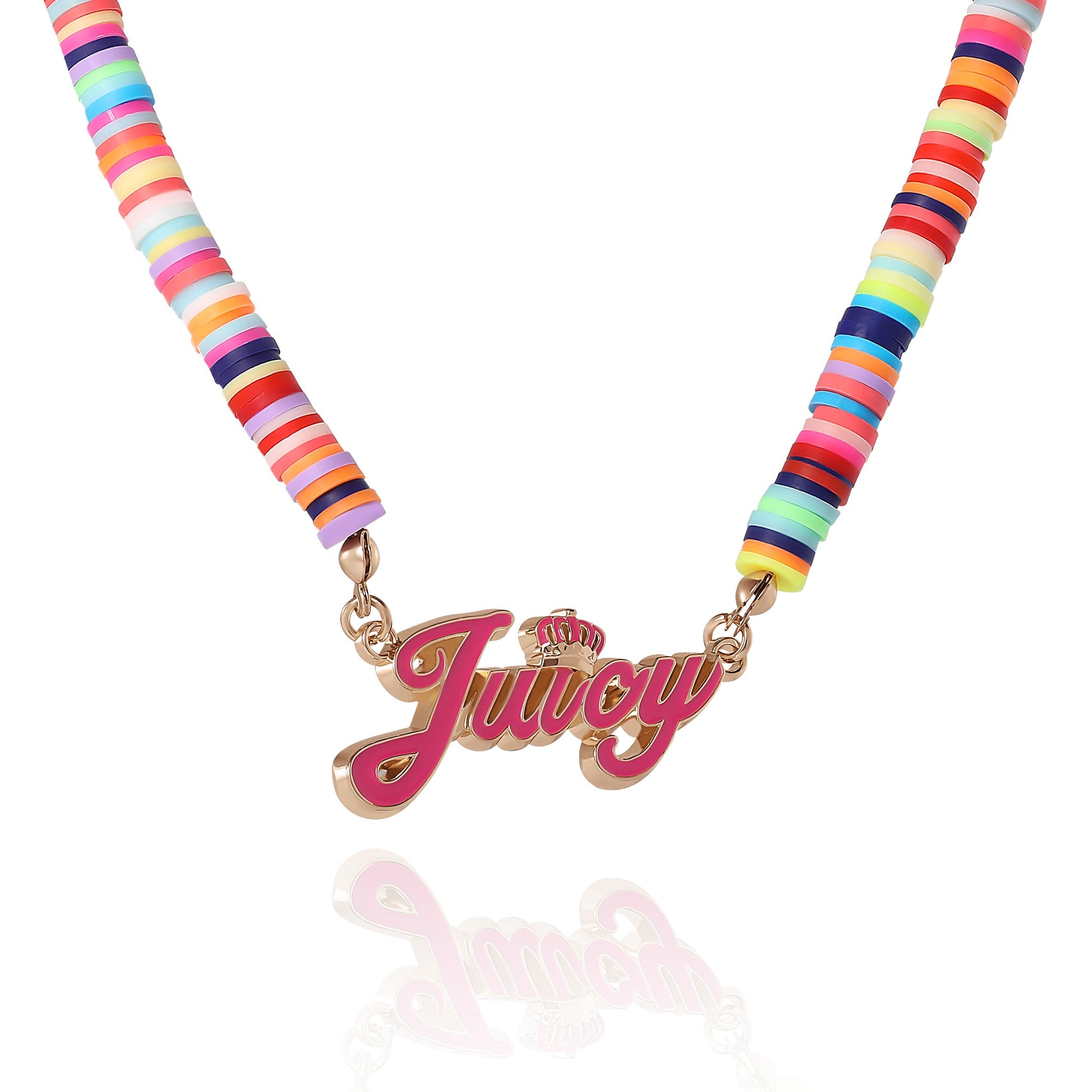 Kids Confetti Beaded Necklace - Goldtone - Juicy Couture