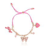 Pink Charm Bracelet - Goldtone - Juicy Couture