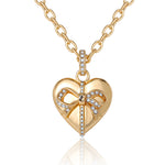 Gold-Tone Heart Charm Necklace - Goldtone - Juicy Couture