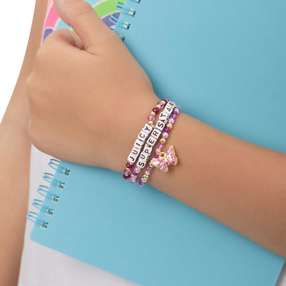 Kids Choose Juicy Superstar 3 Piece Stretch Beaded Bracelet Set - Goldtone - Juicy Couture
