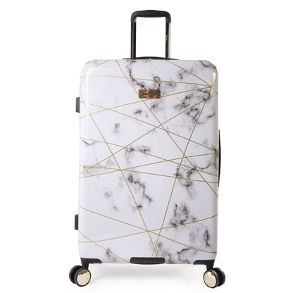 Large Hardside Spinner Luggage - Marble Web - Juicy Couture