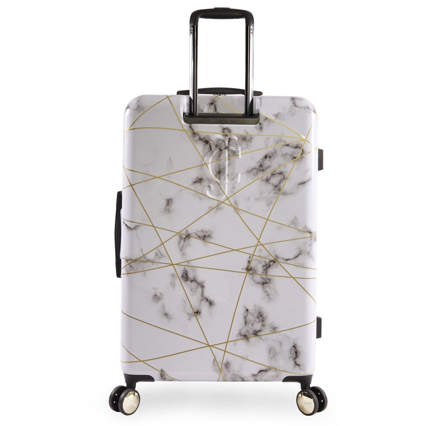 Large Hardside Spinner Luggage - Marble Web - Juicy Couture
