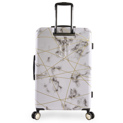 Large Hardside Spinner Luggage - Marble Web - Juicy Couture