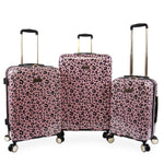 3-Piece Hardside Spinner Luggage Set - Pink Leopard - Juicy Couture