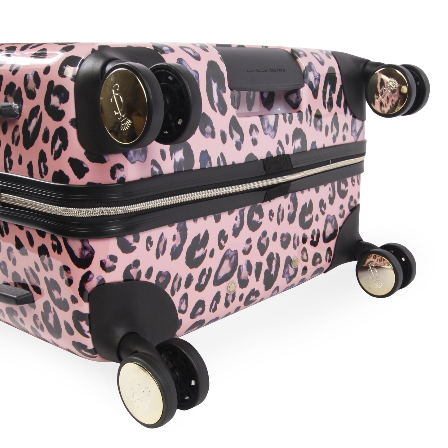 3-Piece Hardside Spinner Luggage Set - Pink Leopard - Juicy Couture