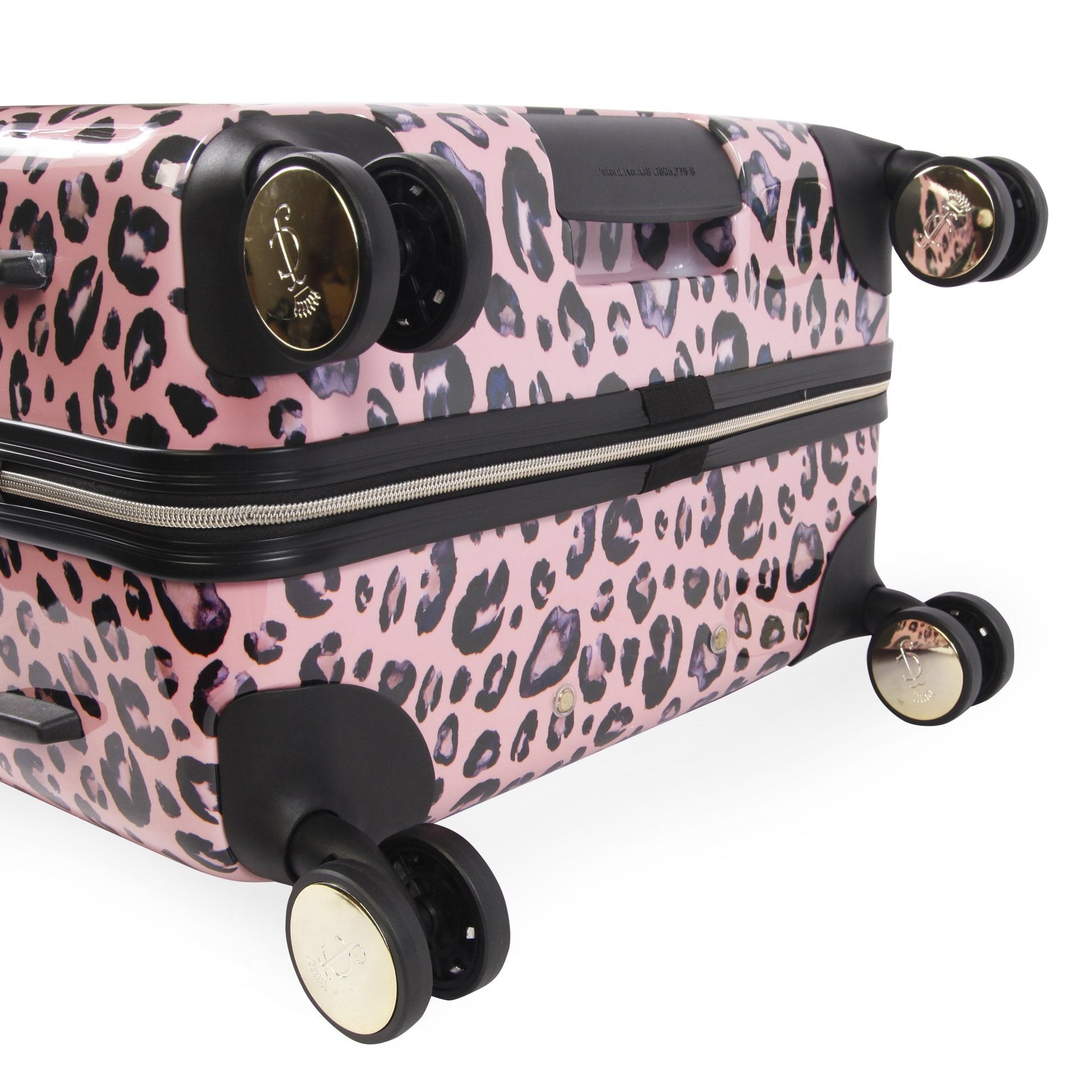 3-Piece Hardside Spinner Luggage Set - Pink Leopard - Juicy Couture