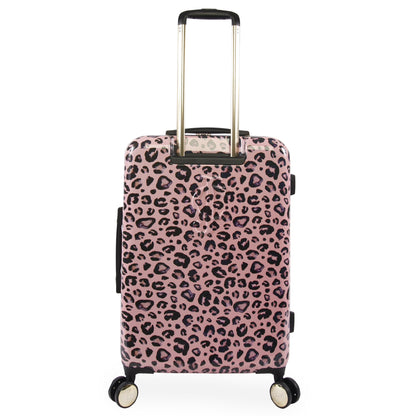 3-Piece Hardside Spinner Luggage Set - Pink Leopard - Juicy Couture