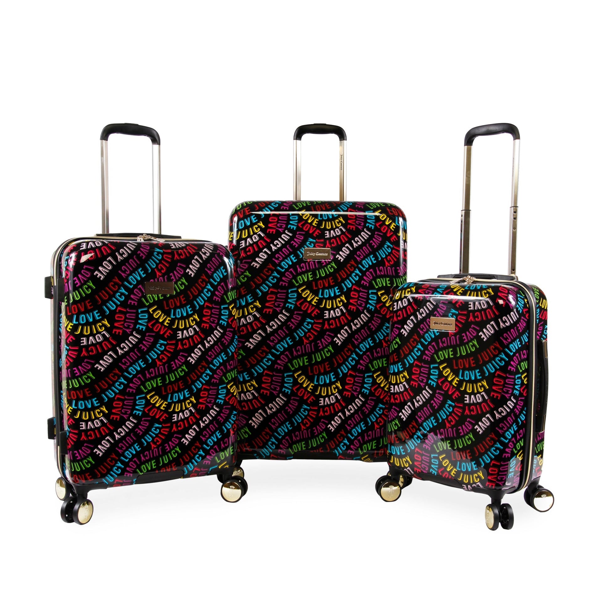 3-Piece Hardside Spinner Luggage Set - Rainbow - Juicy Couture