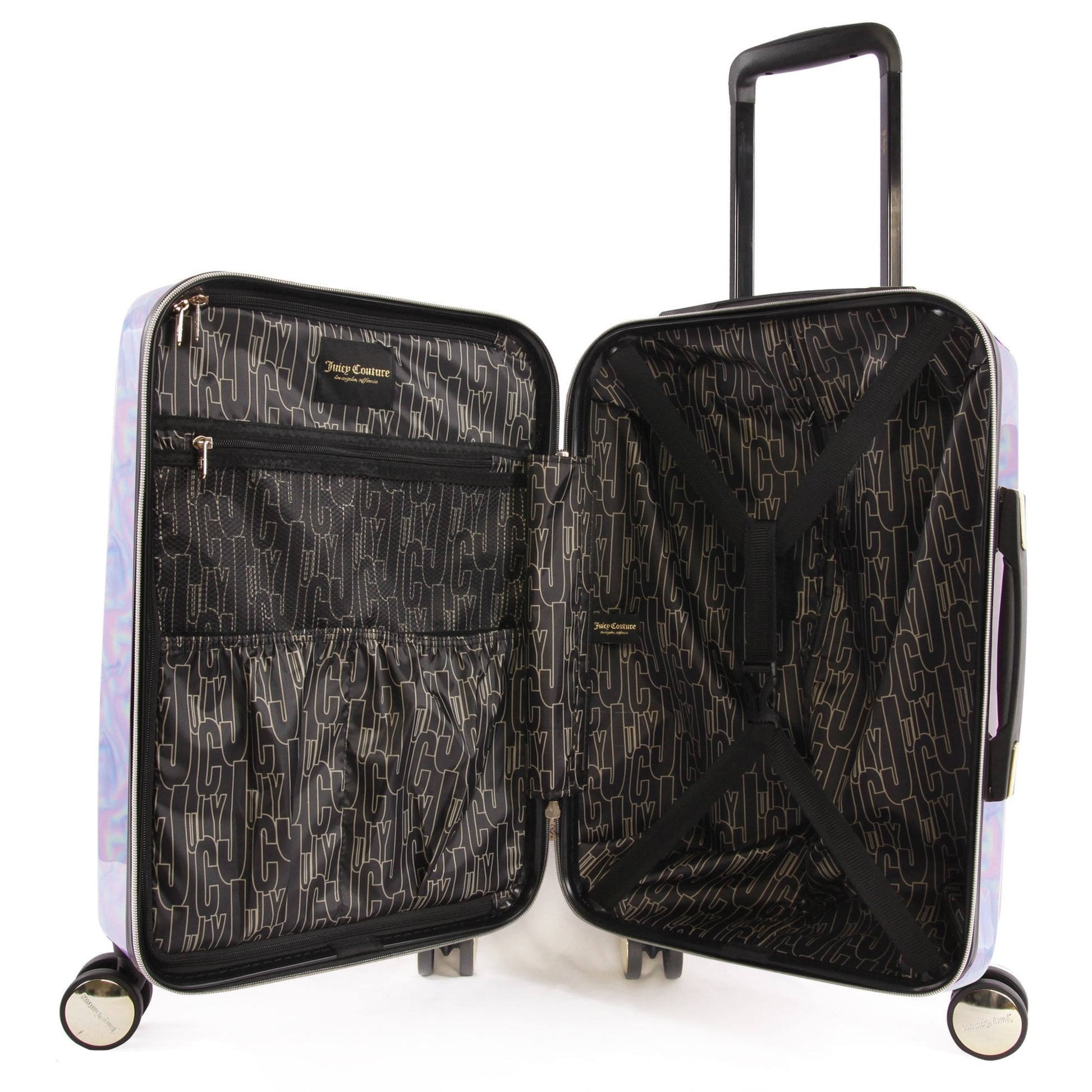 Carry-On Hardside Spinner Luggage - Holographic - Juicy Couture