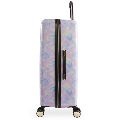 Large Hardside Spinner Luggage - Holographic - Juicy Couture