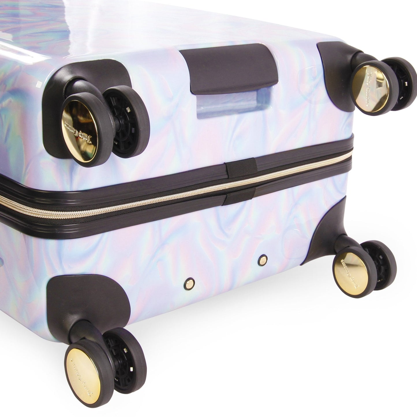 Large Hardside Spinner Luggage - Holographic - Juicy Couture
