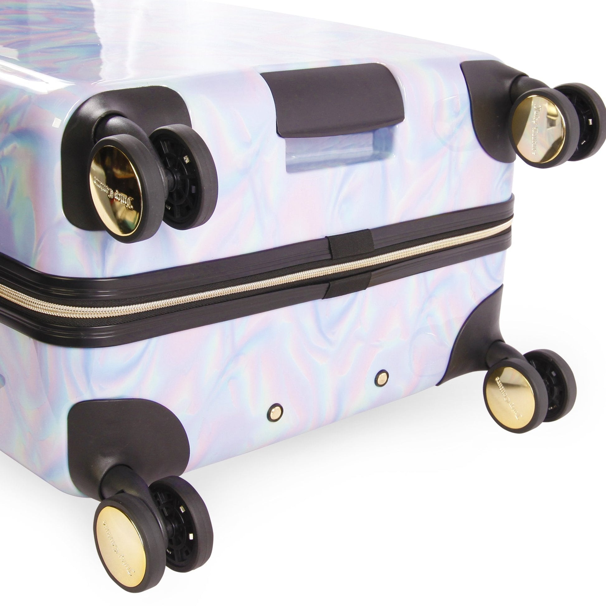 Large Hardside Spinner Luggage - Holographic - Juicy Couture