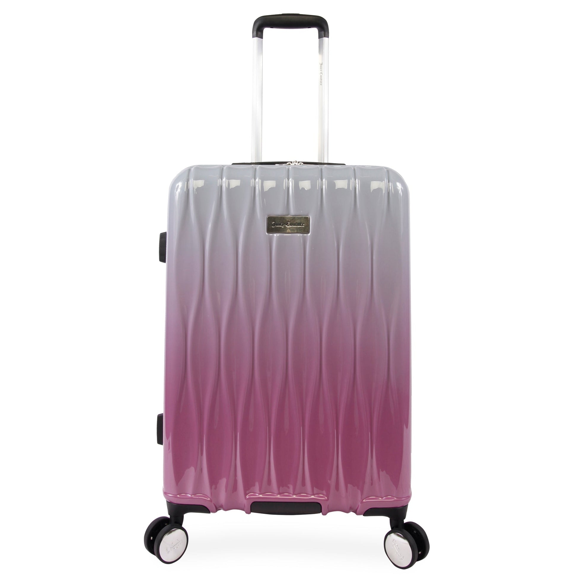 3-Piece Hardside Spinner Luggage Set - Silver Fuchsia - Juicy Couture