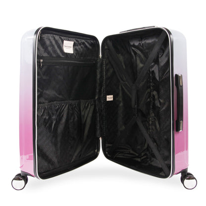 3-Piece Hardside Spinner Luggage Set - Silver Fuchsia - Juicy Couture