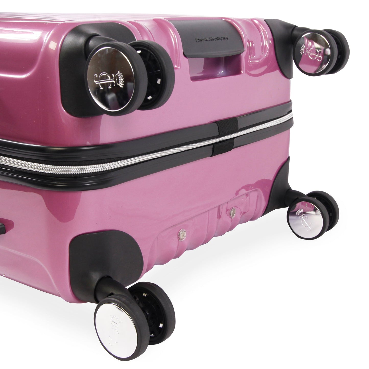 3-Piece Hardside Spinner Luggage Set - Silver Fuchsia - Juicy Couture