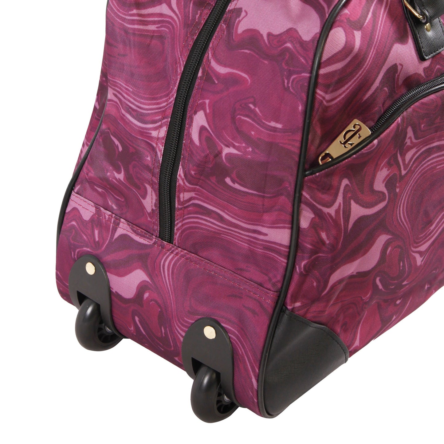 Rolling Duffel Bag - Burgundy Marble - Juicy Couture