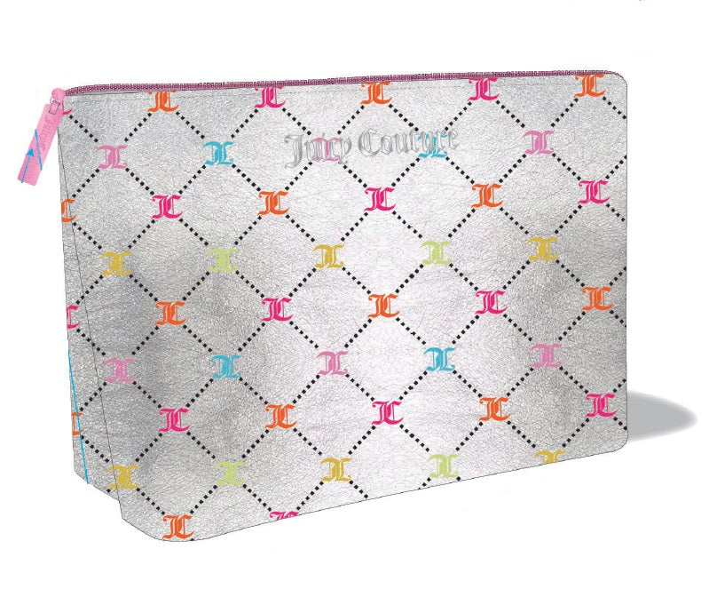 Wedge Makeup Bag - Silver Multi - Juicy Couture
