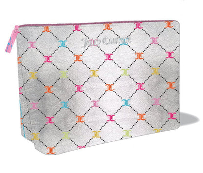 Wedge Makeup Bag - Silver Multi - Juicy Couture