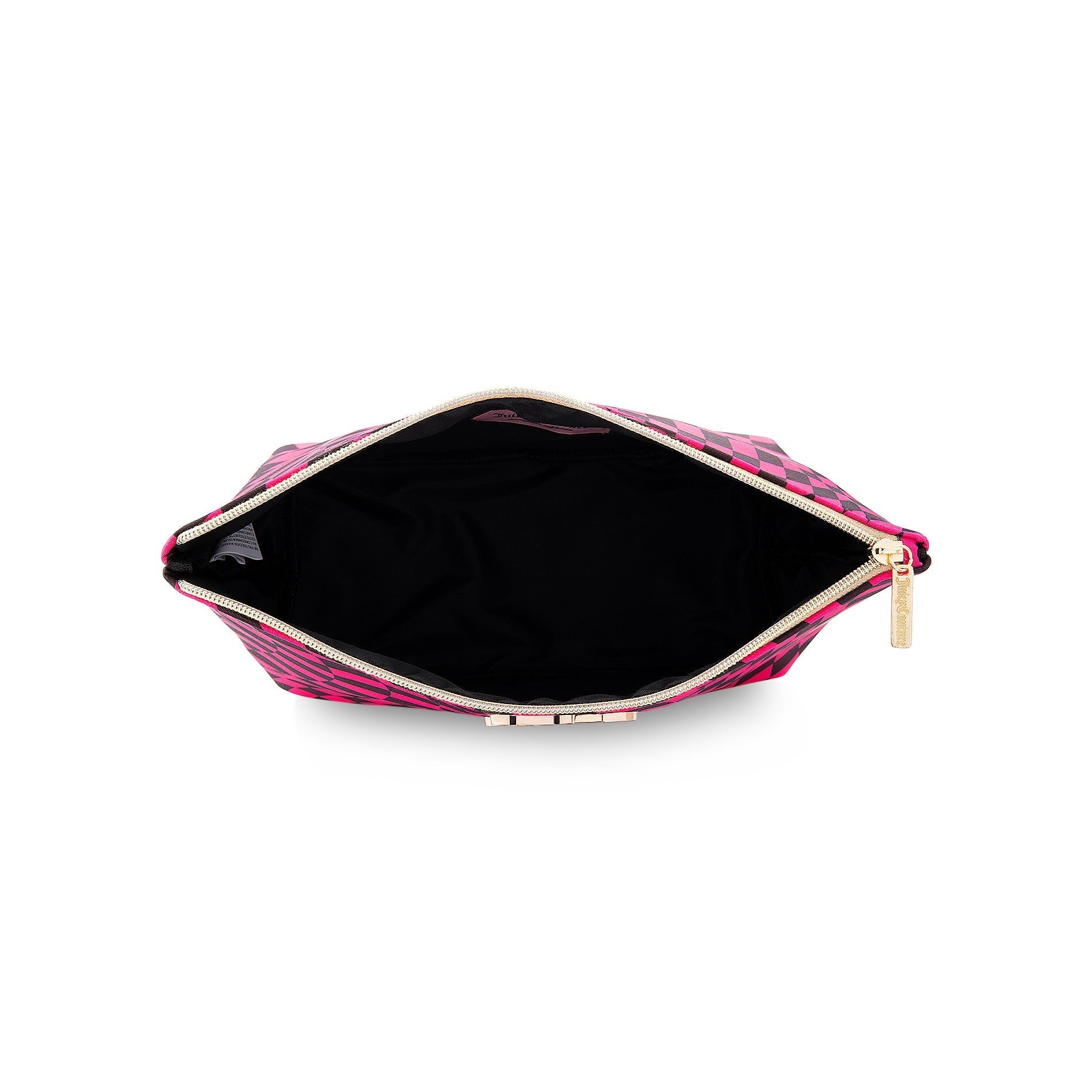 Monogram Makeup Pouch - Checkered Pink - Juicy Couture