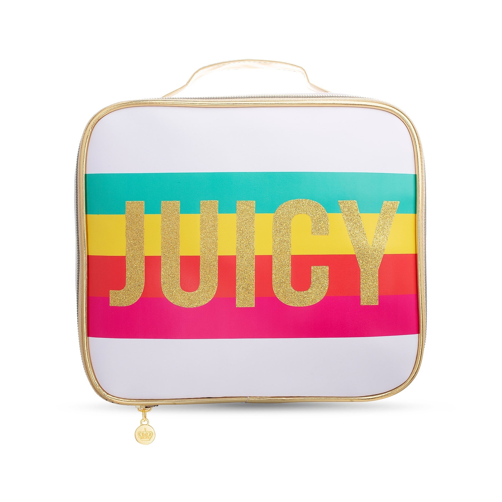 Square Makeup Organizer - Rainbow Stripe - Juicy Couture