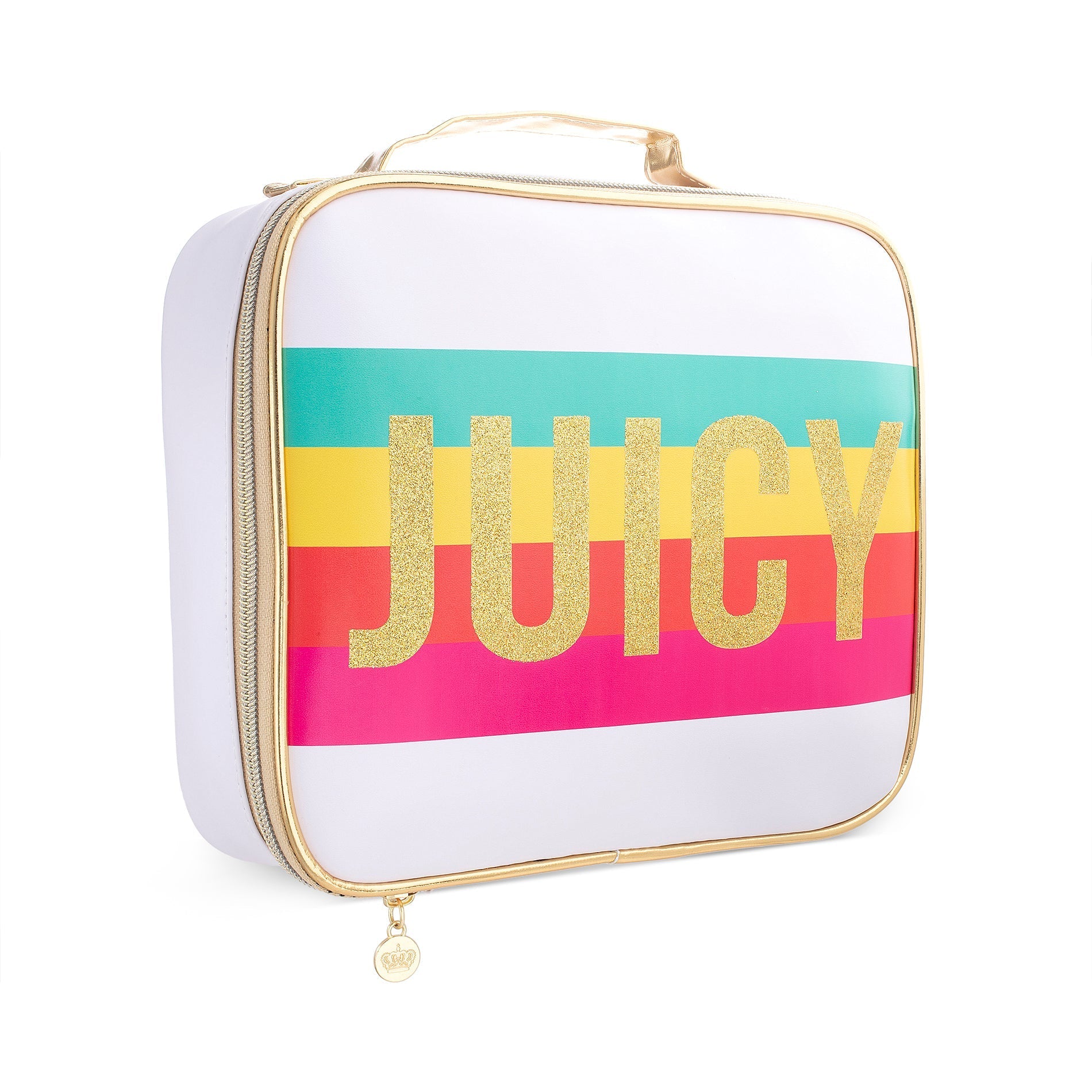 Square Makeup Organizer - Rainbow Stripe - Juicy Couture