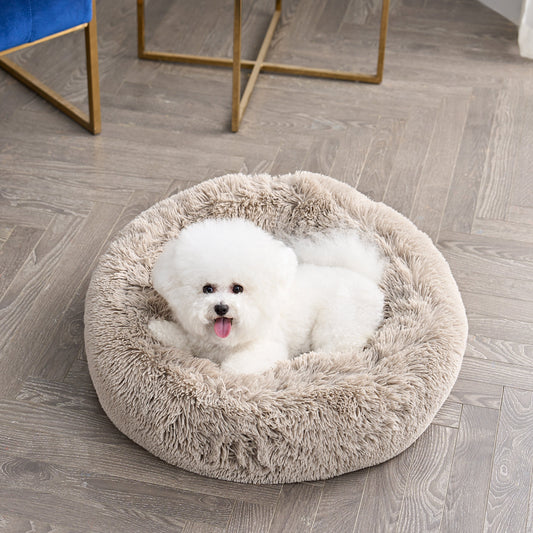 Devon Faux Fur Pet Bed - Beige - Juicy Couture