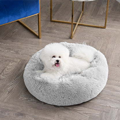Devon Faux Fur Pet Bed - Heather Grey - Juicy Couture