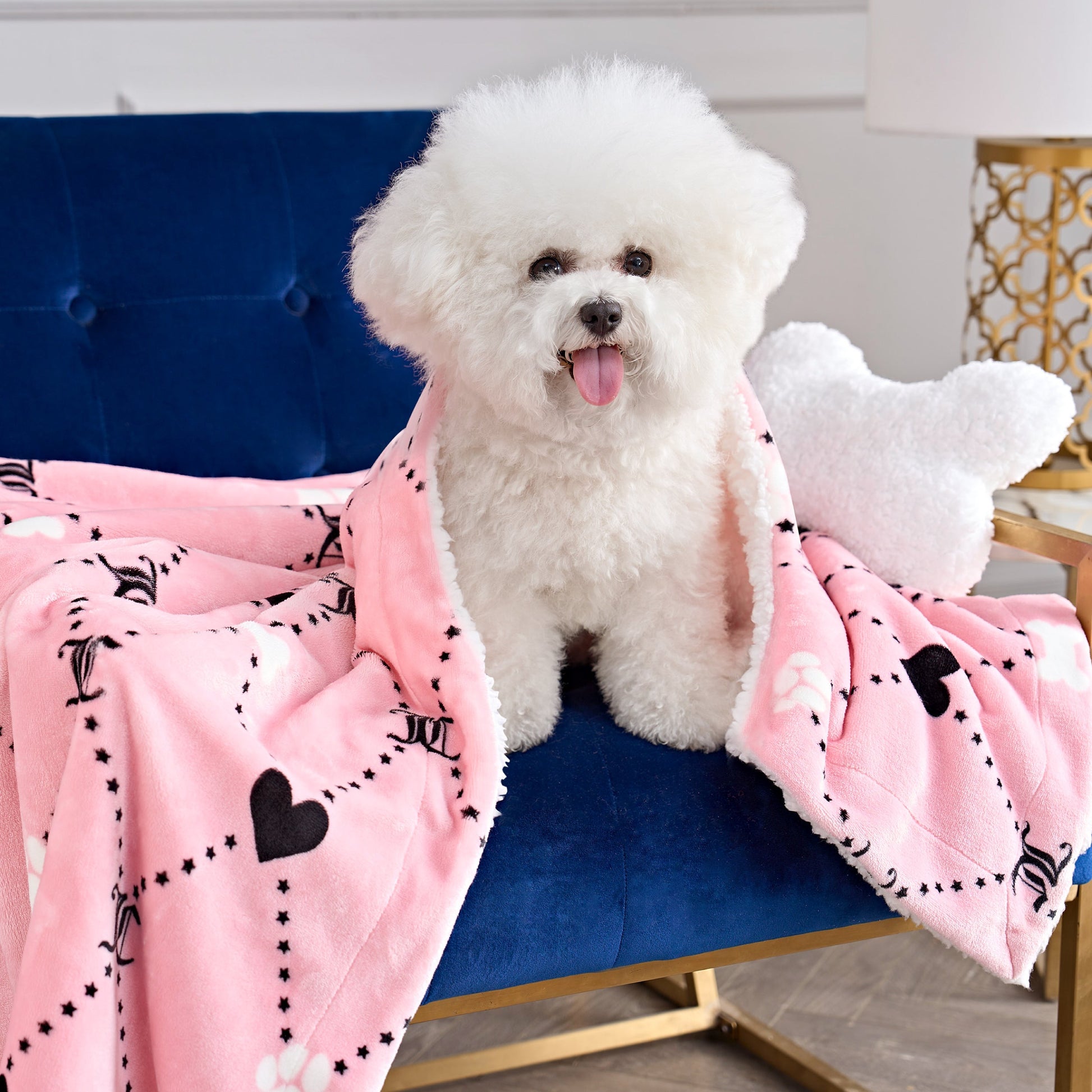 Pet Blanket & Pillow Set - Pink - Juicy Couture