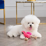 Fun Flamingo Squeaky Pet Toy - Hot Pink - Juicy Couture