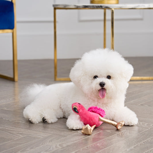 Fun Flamingo Squeaky Pet Toy - Hot Pink - Juicy Couture