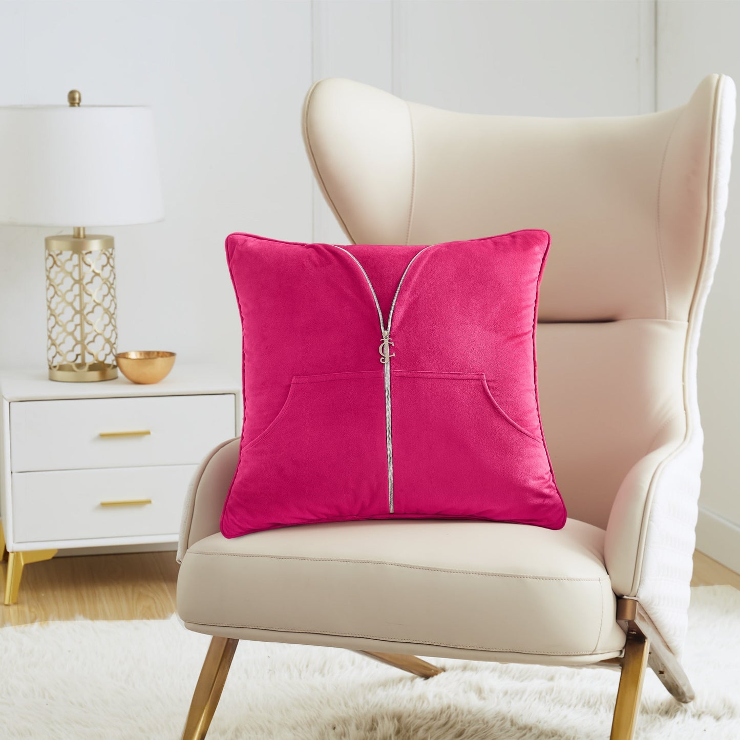 Zippered Tracksuit Pillow - Free Love - Juicy Couture