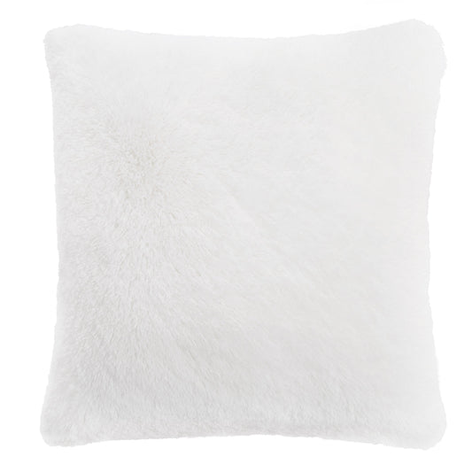 Shaggy Faux Fur Pillow - White - Juicy Couture
