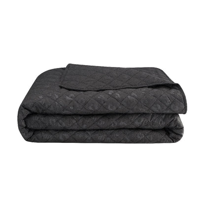 Black Leopard Embossed Quilt Set - Black Leopard - Juicy Couture