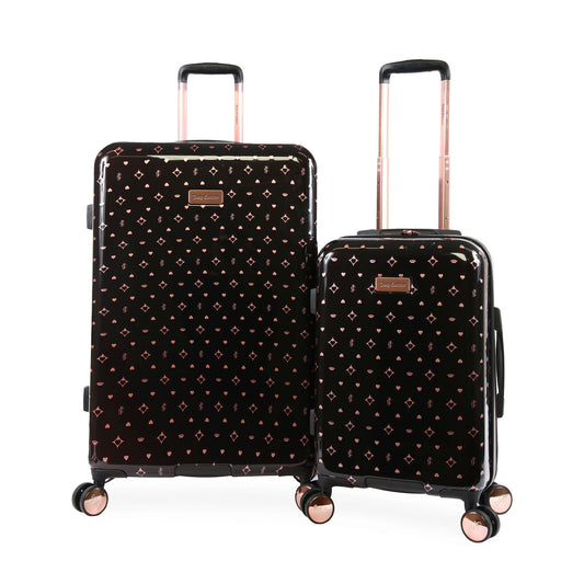2-Piece Hardside Spinner Luggage Set - Black - Juicy Couture