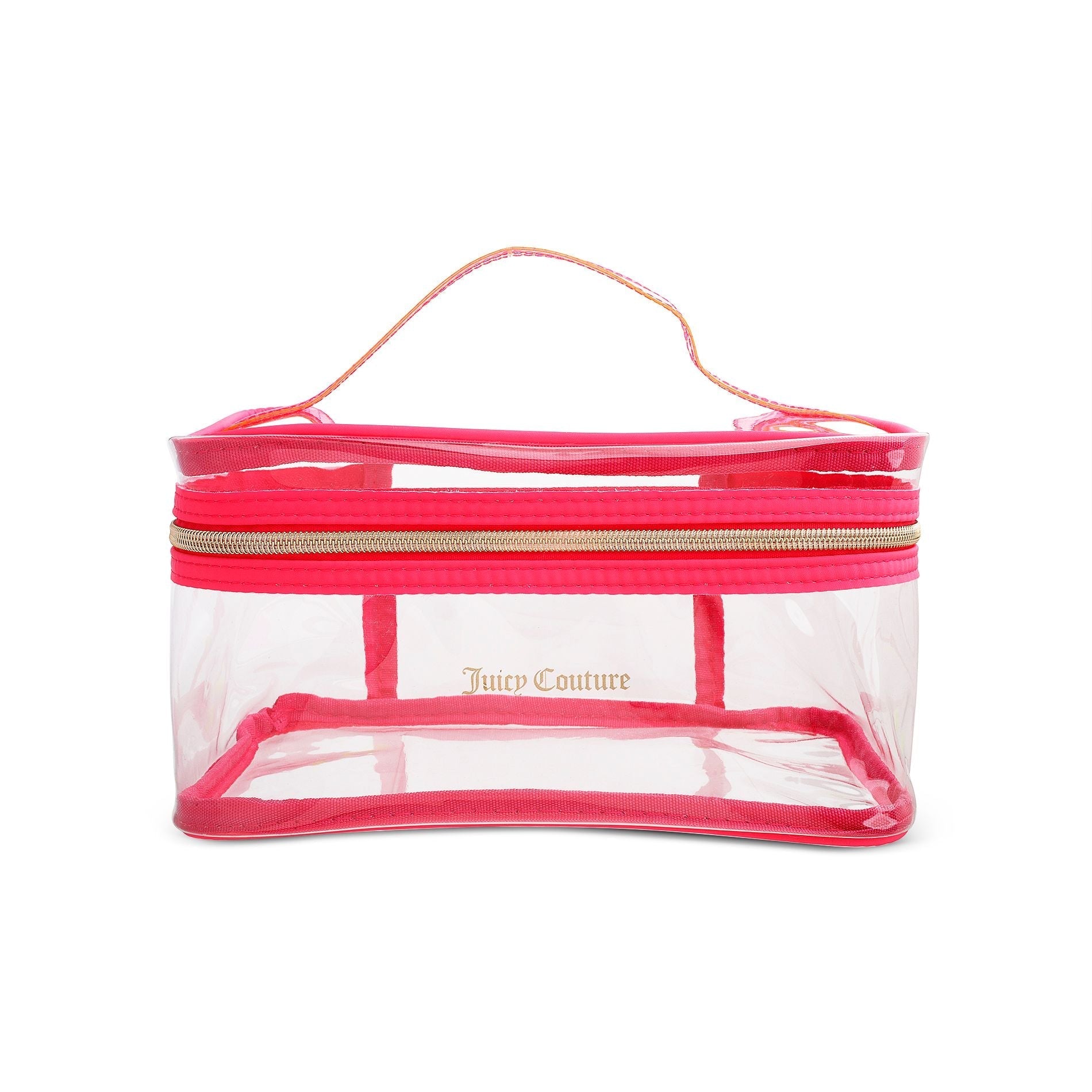 Nested Makeup Bag Set - Pink Yellow Orange - Juicy Couture