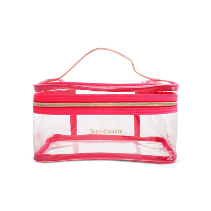 Nested Makeup Bag Set - Pink Yellow Orange - Juicy Couture