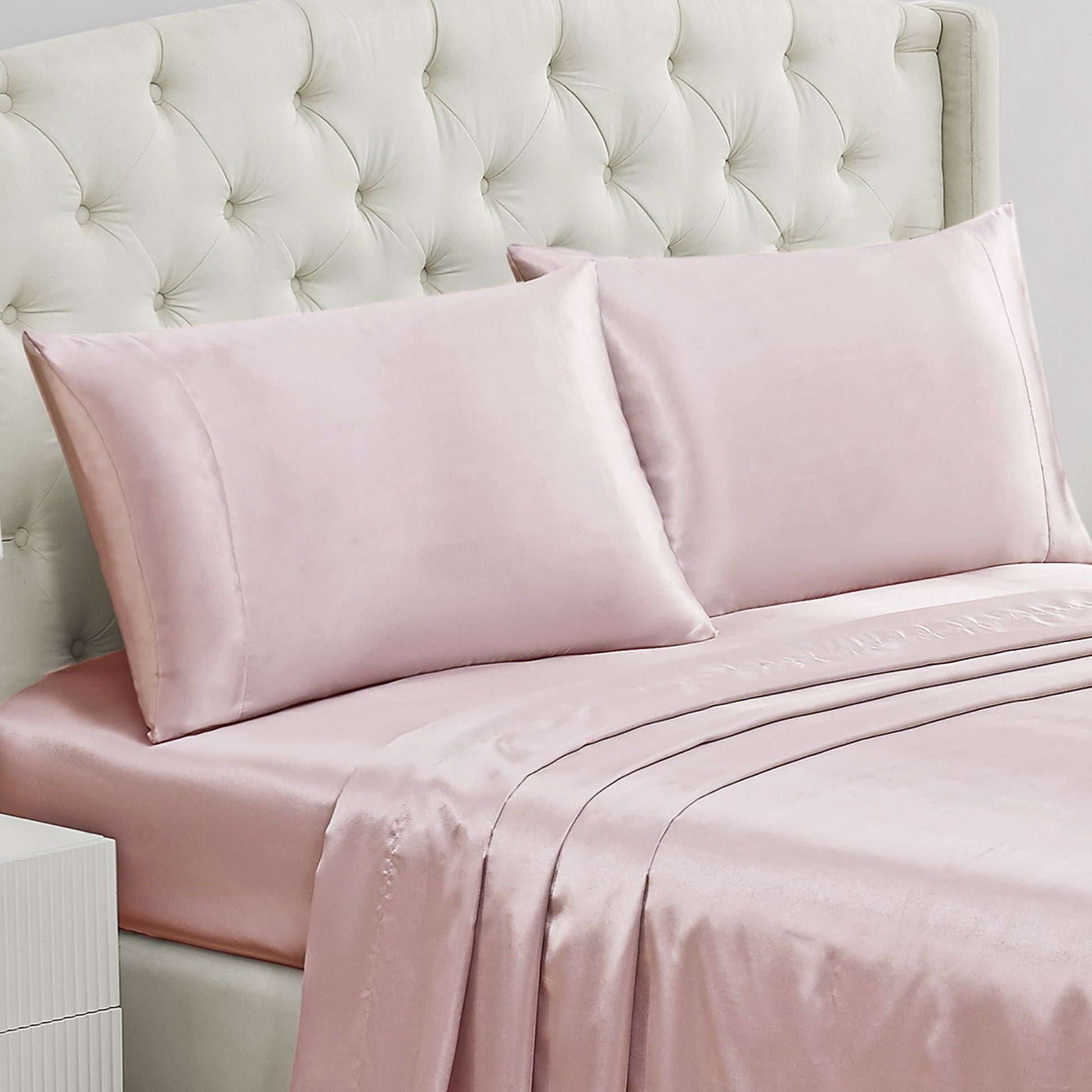 Solid Satin Pillow Case Set - Heavenly Pink - Juicy Couture