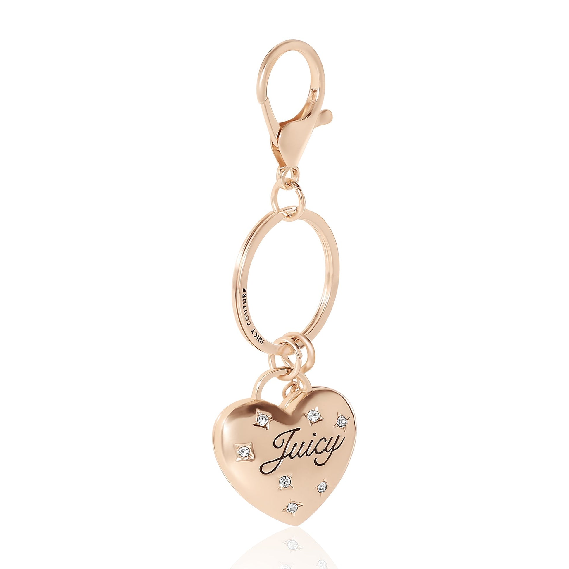 Constellation Puffy Heart Keychain Bag Charm - Goldtone - Juicy Couture