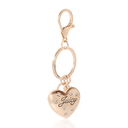 Constellation Puffy Heart Keychain Bag Charm - Goldtone - Juicy Couture