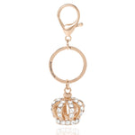 Crown Charm Rhinestone Keychain Bag Charm - Goldtone - Juicy Couture