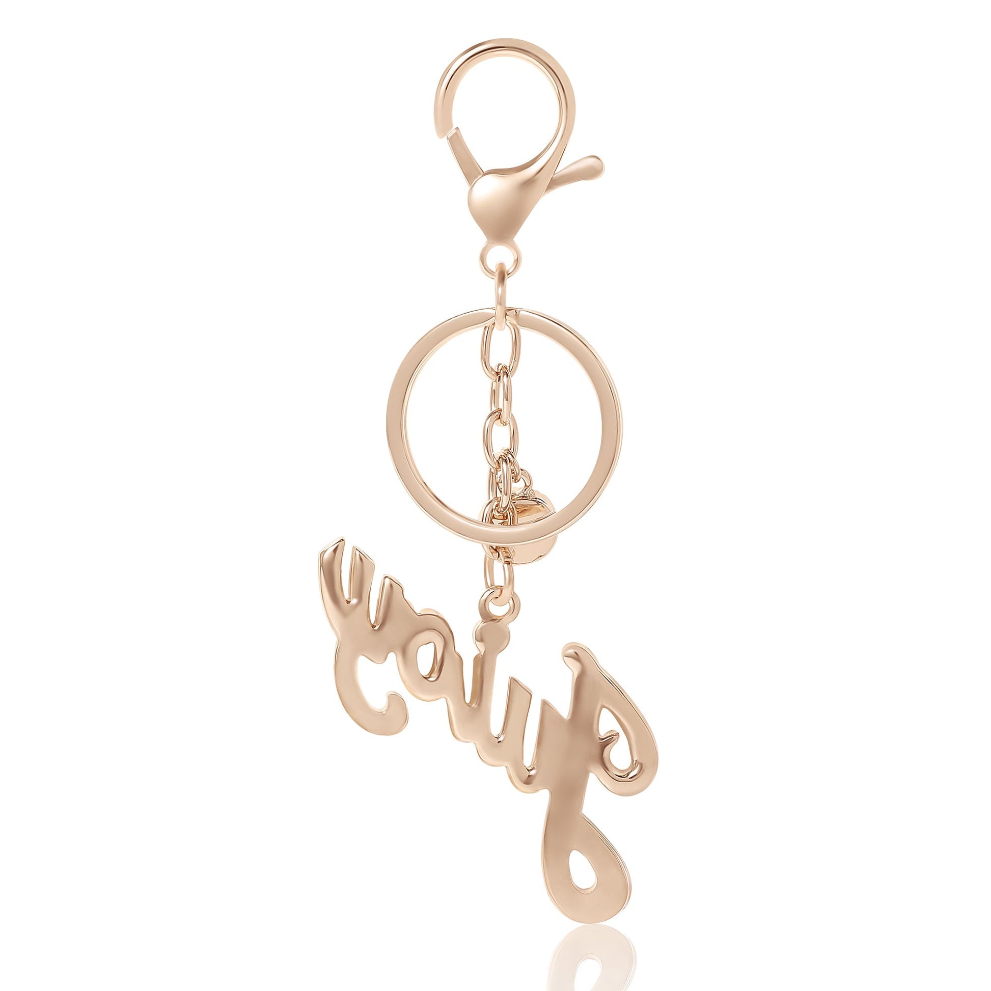 Juicy Logo Bling Keychain Bag Charm - Goldtone - Juicy Couture