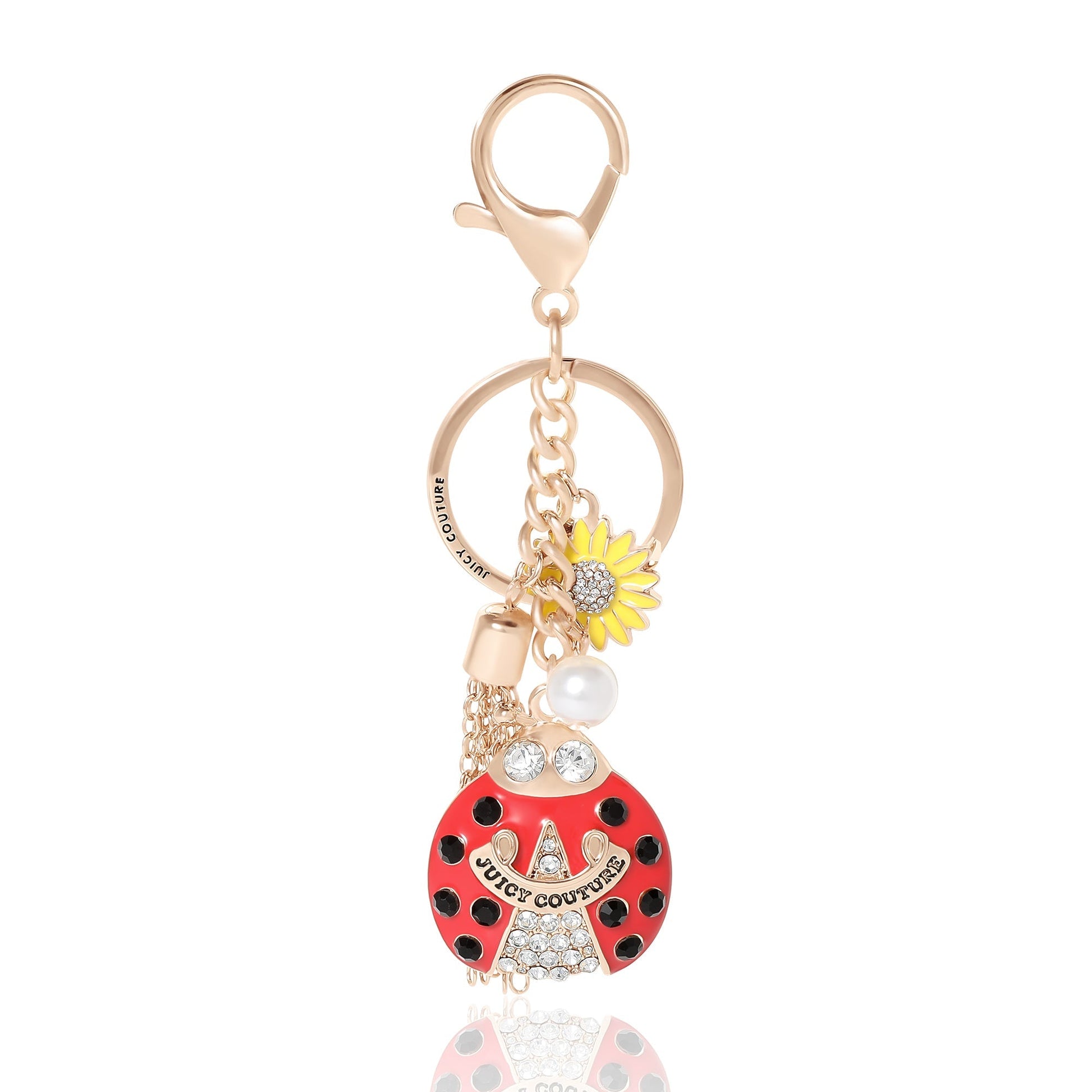 Ladybug Keychain Bag Charm - Goldtone - Juicy Couture