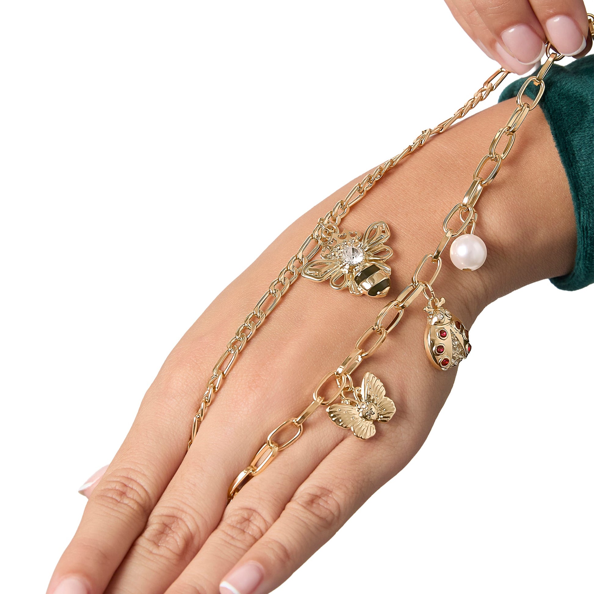 Gold-Tone Charm Bracelet Duo - Goldtone - Juicy Couture
