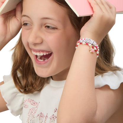 Kids Crown Charm 3 Piece Stretch Beaded Bracelet Set - Goldtone - Juicy Couture