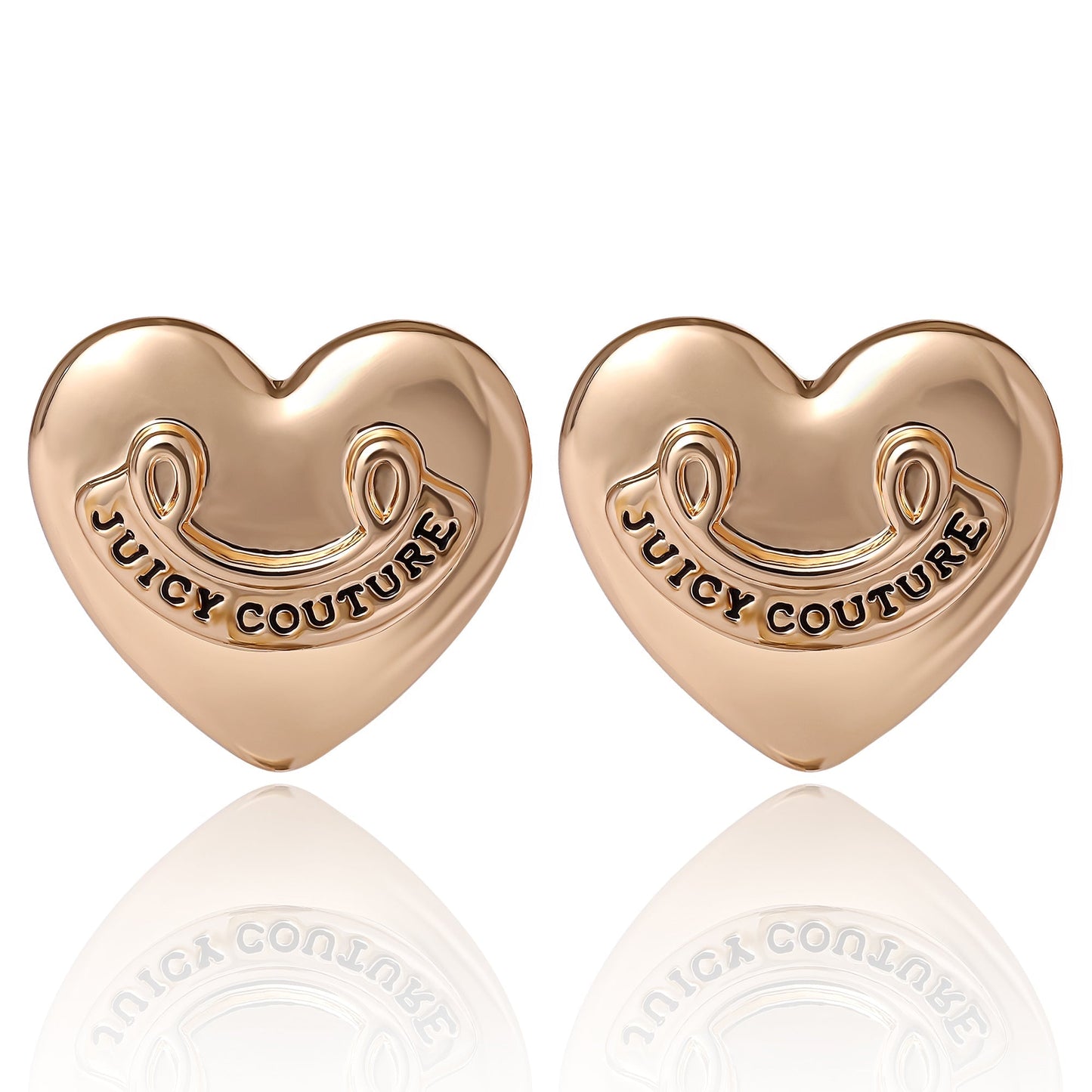 Heart Stud Earrings - Goldtone - Juicy Couture