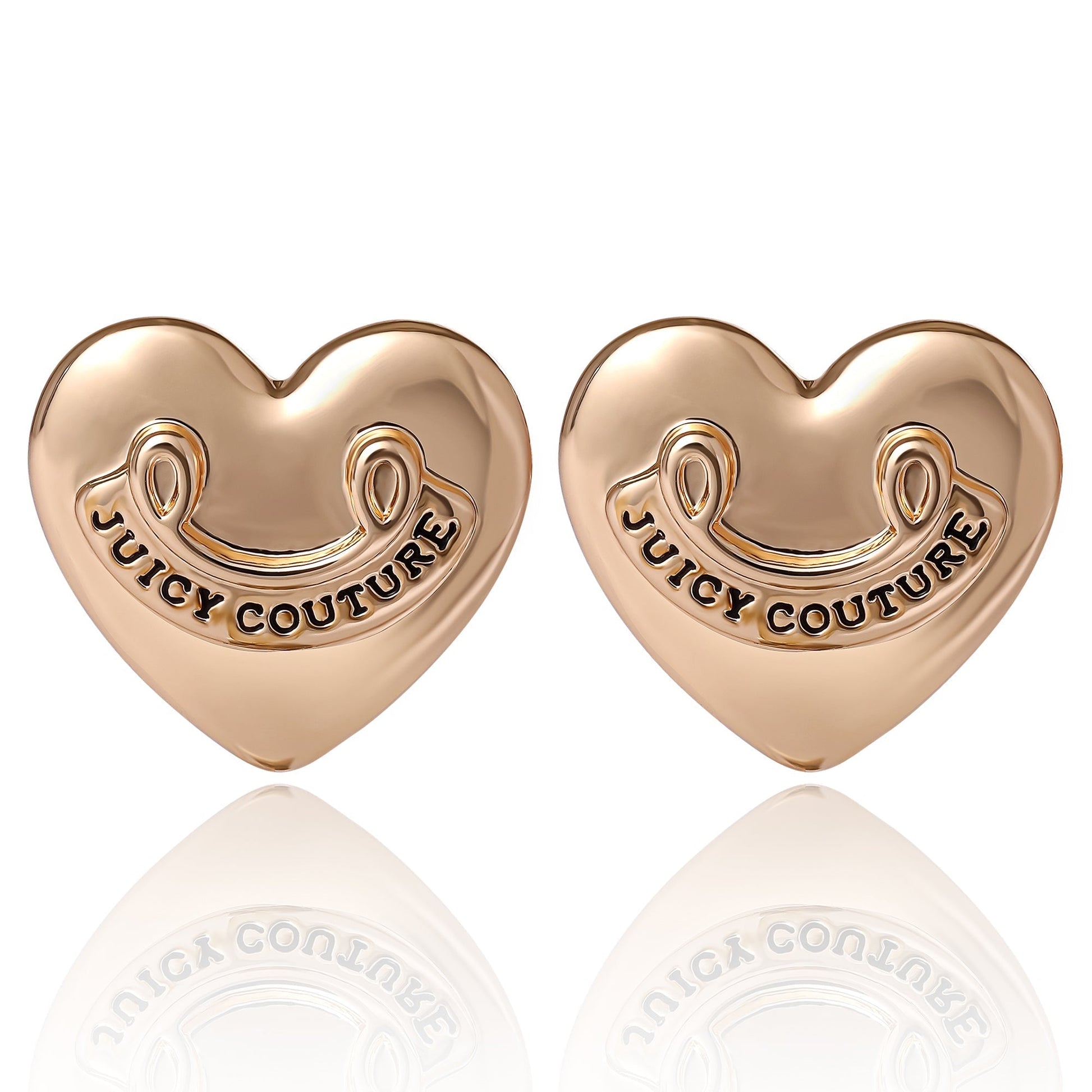 Heart Stud Earrings - Goldtone - Juicy Couture
