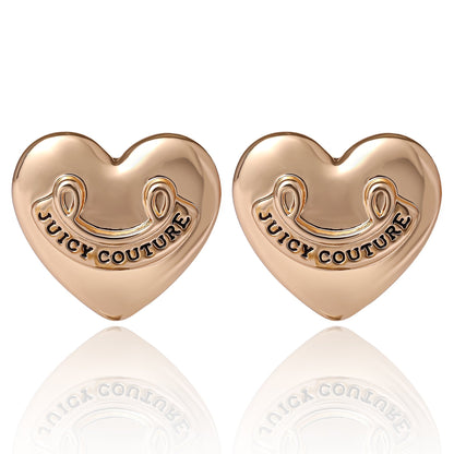 Heart Stud Earrings - Goldtone - Juicy Couture